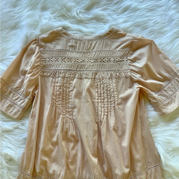 Shabby Chic Blush Tunic with Crochet Detail - Picture 6 of 8